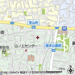 大阪府豊中市宝山町3-33周辺の地図