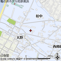 愛知県知多郡美浜町奥田松中41周辺の地図