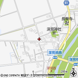 静岡県袋井市深見2077周辺の地図