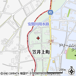 静岡県浜松市中央区笠井上町112周辺の地図