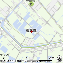 愛知県西尾市一色町生田東萱野周辺の地図