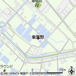 愛知県西尾市一色町生田（東萱野）周辺の地図
