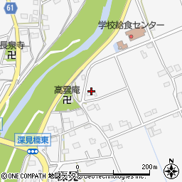 静岡県袋井市深見256周辺の地図