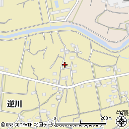 静岡県掛川市逆川537周辺の地図