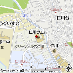 兵庫県宝塚市仁川団地4周辺の地図