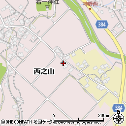 兵庫県加古川市神野町西之山566周辺の地図