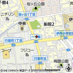 兵庫県伊丹市船原2丁目3-8周辺の地図