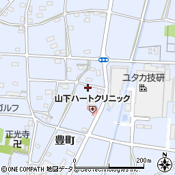 静岡県浜松市中央区豊町675周辺の地図