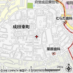 大阪府寝屋川市成田東町周辺の地図