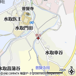 車谷周辺の地図