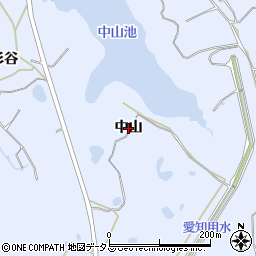 愛知県美浜町（知多郡）奥田（中山）周辺の地図