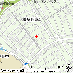 岡山県赤磐市桜が丘東4丁目4-52周辺の地図