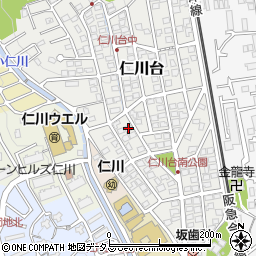 兵庫県宝塚市仁川台122周辺の地図