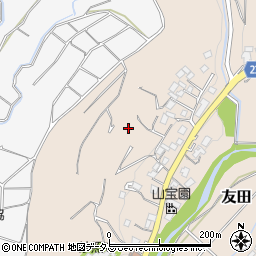 静岡県菊川市友田周辺の地図
