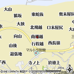 愛知県西尾市吉良町宮崎南飛越周辺の地図