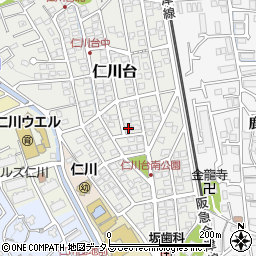 兵庫県宝塚市仁川台113周辺の地図