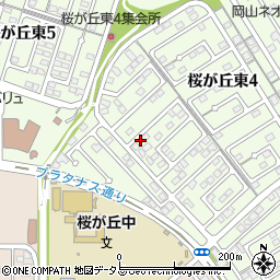 岡山県赤磐市桜が丘東4丁目4-194周辺の地図