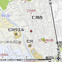 兵庫県宝塚市仁川台124周辺の地図