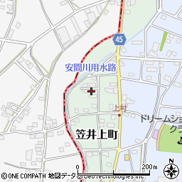 静岡県浜松市中央区笠井上町113周辺の地図