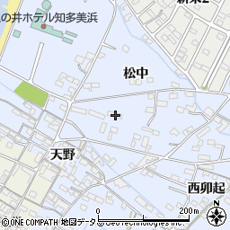 愛知県知多郡美浜町奥田松中35周辺の地図