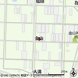 愛知県豊橋市大村町金山周辺の地図