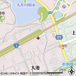静岡県掛川市大池83周辺の地図