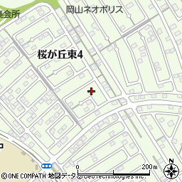 岡山県赤磐市桜が丘東4丁目4-57周辺の地図