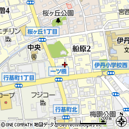 兵庫県伊丹市船原2丁目3-18周辺の地図