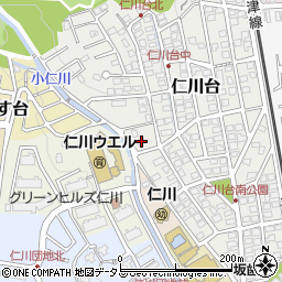 兵庫県宝塚市仁川台289周辺の地図