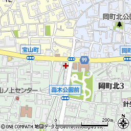 大阪府豊中市宝山町1-31周辺の地図