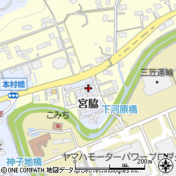 静岡県掛川市宮脇234-5周辺の地図