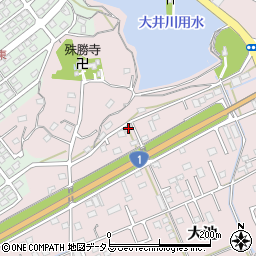 静岡県掛川市大池261周辺の地図