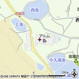 株式会社アトム　赤磐工場周辺の地図