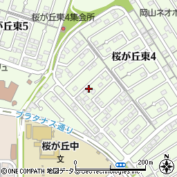 岡山県赤磐市桜が丘東4丁目4-721周辺の地図