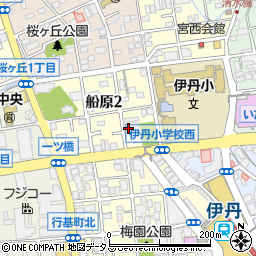 兵庫県伊丹市船原2丁目1-10周辺の地図