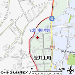 静岡県浜松市中央区笠井上町115周辺の地図