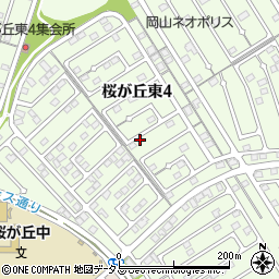 岡山県赤磐市桜が丘東4丁目4-66周辺の地図