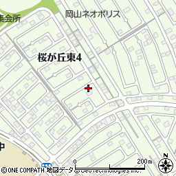 岡山県赤磐市桜が丘東4丁目4-58周辺の地図