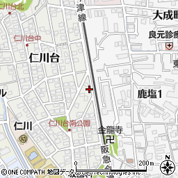 兵庫県宝塚市仁川台80周辺の地図