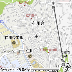 兵庫県宝塚市仁川台116周辺の地図