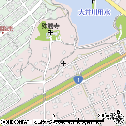 静岡県掛川市大池74周辺の地図