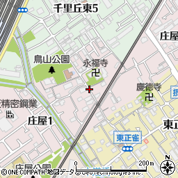 大阪府摂津市庄屋周辺の地図