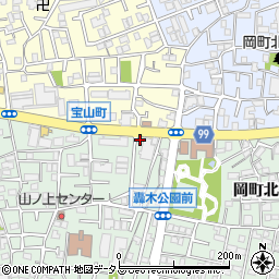 大阪府豊中市宝山町2-33周辺の地図