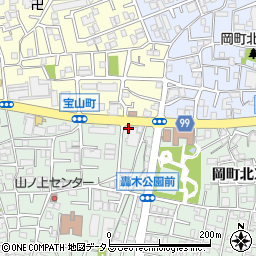 大阪府豊中市宝山町2-34周辺の地図
