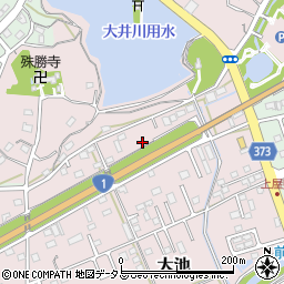 静岡県掛川市大池47周辺の地図