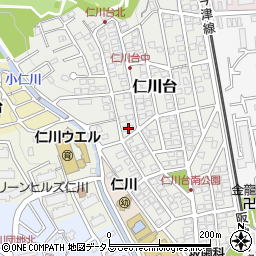 兵庫県宝塚市仁川台182周辺の地図