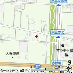 静岡県浜松市中央区東三方町266周辺の地図