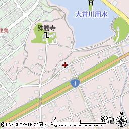 静岡県掛川市大池263周辺の地図