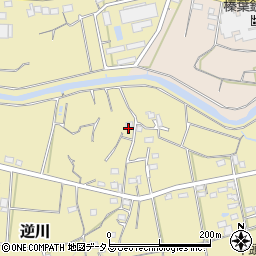 静岡県掛川市逆川534-1周辺の地図