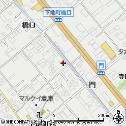 愛知県豊橋市下地町門75周辺の地図